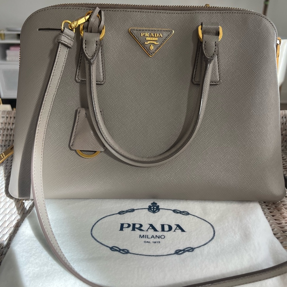 Medium Saffians Leather Prada Matinee Bag